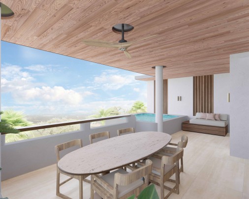 The Lotus Blue Bay - 3 bedroom vacation rental villas and apartments 