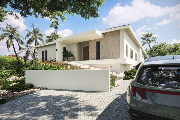 Zuurzak: Stylish newly built villa with 4 bedrooms and a swimming pool