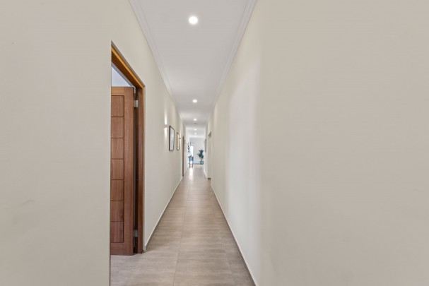 Blue Bay - Modern newly built family home for rent on resort with pool