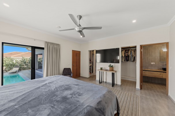 Blue Bay - Modern newly built family home for sale on resort with pool