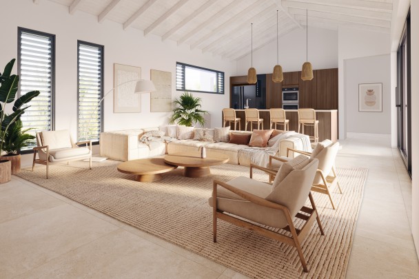 Zuurzak: Stylish newly built villa with 4 bedrooms and a swimming pool