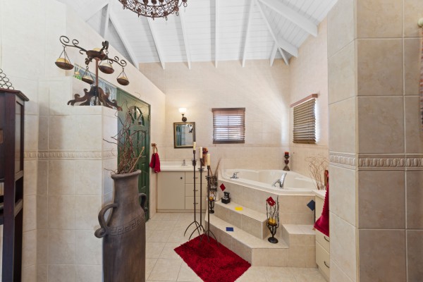 Stately villa with island views, guest accommodation & tropical garden