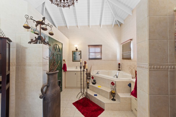 Stately villa with island views, guest accommodation & tropical garden