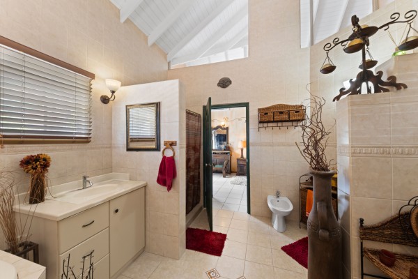 Stately villa with island views, guest accommodation & tropical garden