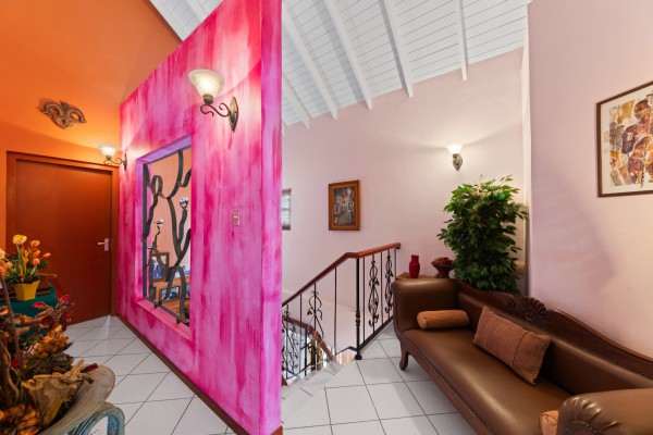 Stately villa with island views, guest accommodation & tropical garden