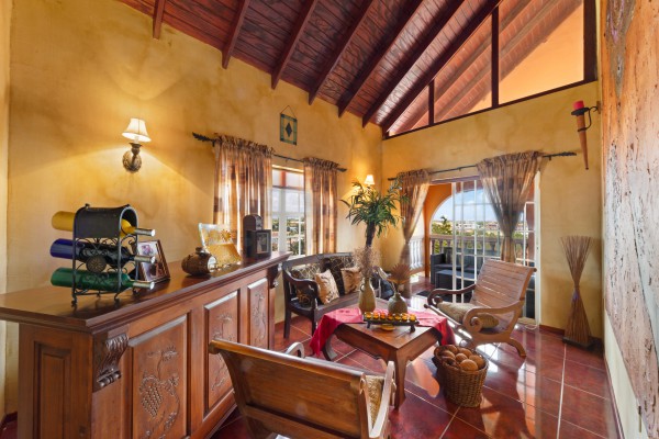 Stately villa with island views, guest accommodation & tropical garden