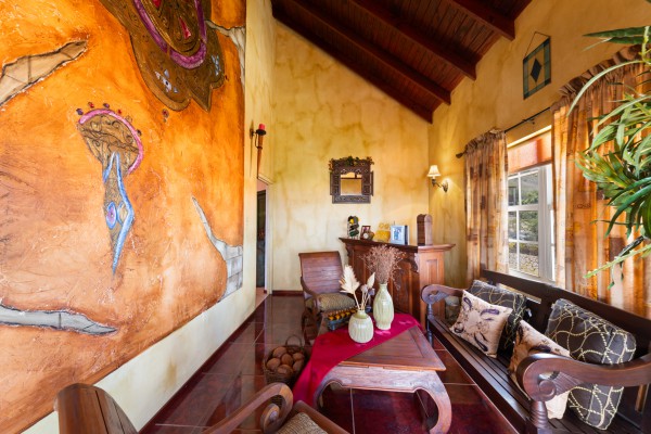 Stately villa with island views, guest accommodation & tropical garden