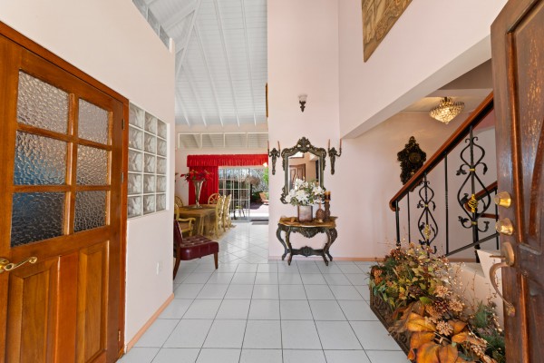 Stately villa with island views, guest accommodation & tropical garden