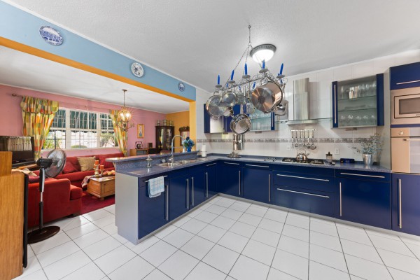 Stately villa with island views, guest accommodation & tropical garden