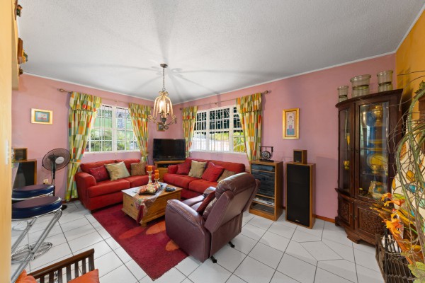 Stately villa with island views, guest accommodation & tropical garden