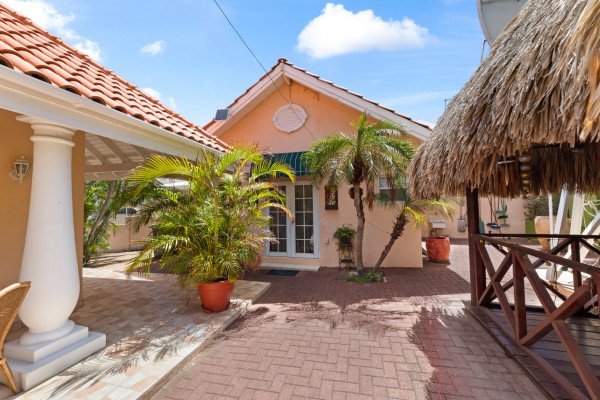 Stately villa with island views, guest accommodation & tropical garden
