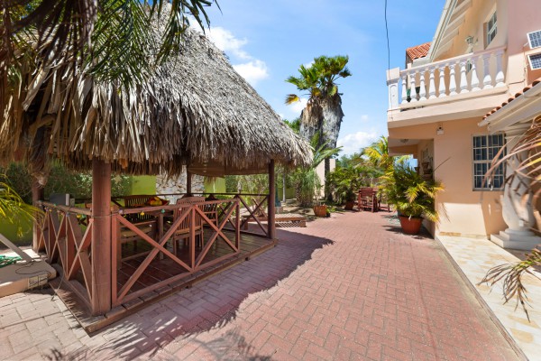 Stately villa with island views, guest accommodation & tropical garden