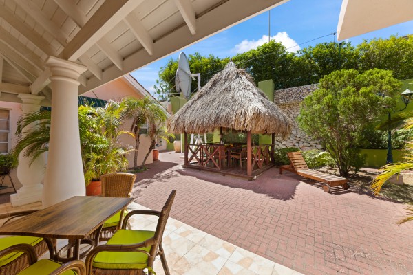 Stately villa with island views, guest accommodation & tropical garden