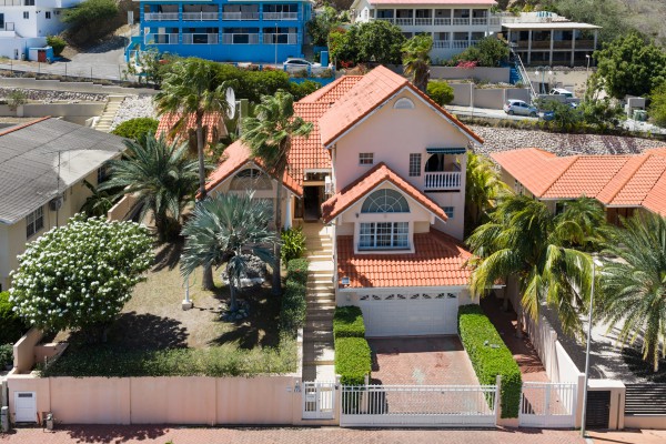 Stately villa with island views, guest accommodation & tropical garden