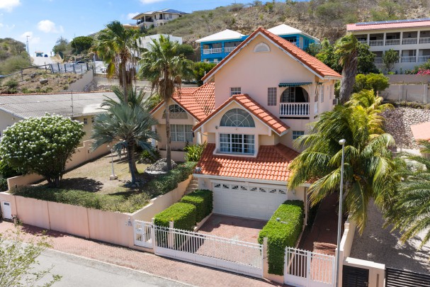 Stately villa with island views, guest accommodation & tropical garden