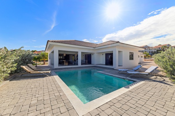 Blue Bay - Modern newly built family home for sale on resort with pool