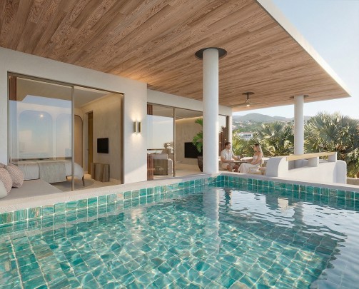 Blue Bay - The Lotus - 3 bedroom vacation rental apartments with pool