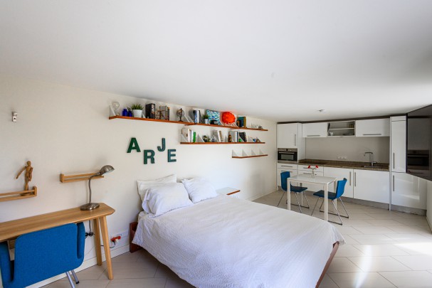 Royal Palm: Charming furnished studio with terrace for rent