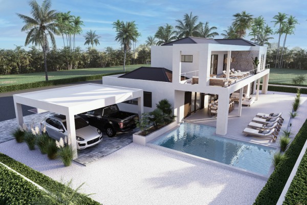 Prachtige nieuwbouwwoning met zwembad op Blue Bay Resort