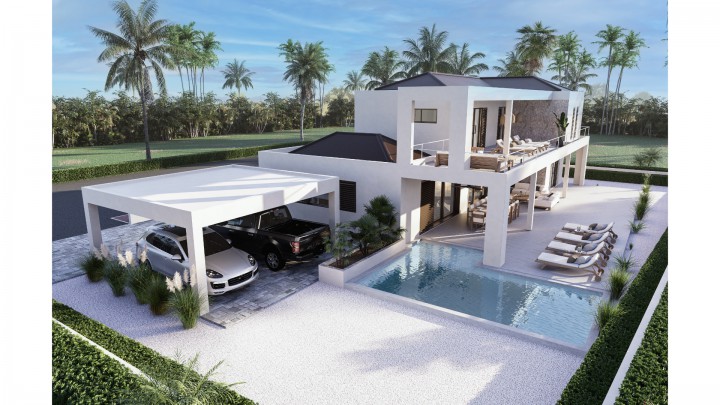 Beautiful newly built villa with private pool on Blue Bay resort