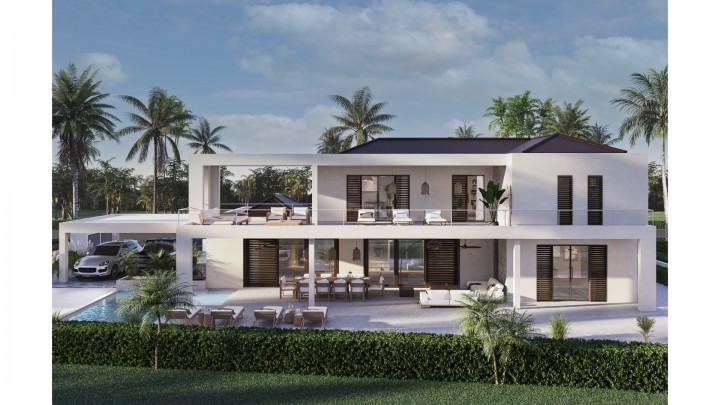 Beautiful newly built villa with private pool on Blue Bay resort