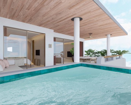 Blue Bay - The Lotus - 3 slaapkamer vakantieverhuur penthouses