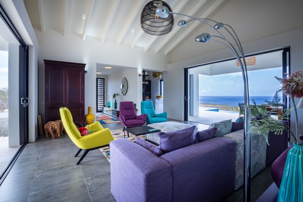 Prachtige woning met uitzicht over de oceaan en binnenmeer op resort