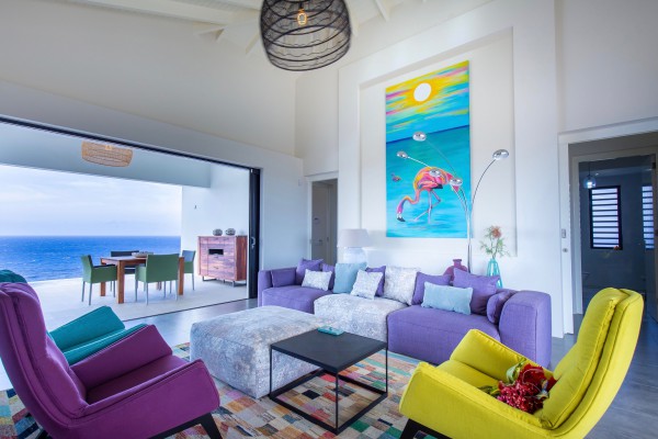 Prachtige woning met uitzicht over de oceaan en binnenmeer op resort