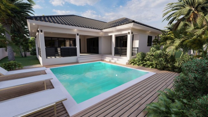 Blue Bay - Moderne nieuwbouw villa te koop op resort met zwembad