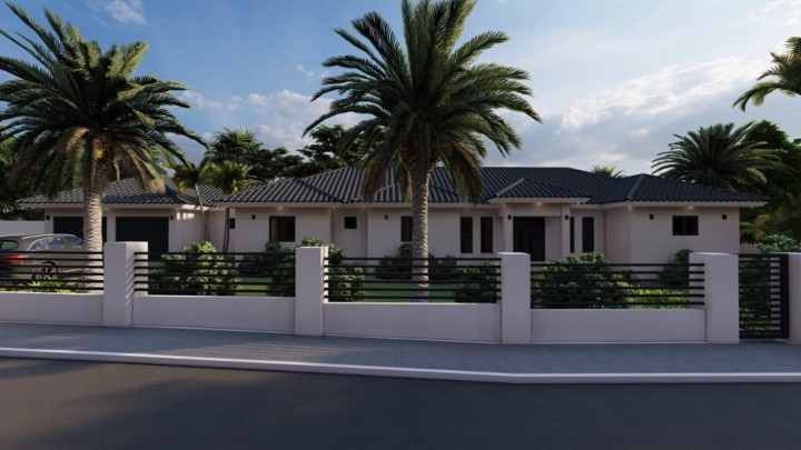 Blue Bay - Modern newly built family home for sale on resort with pool