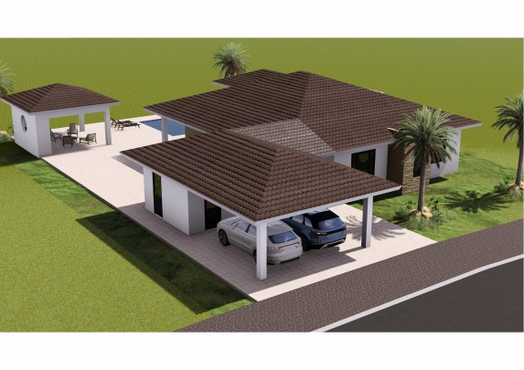 Blue Bay - Modern newly built family home for sale on resort with pool