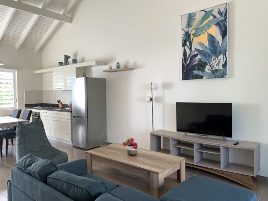 Tropical corner apartment for rent in the cozy Blije Rust resort