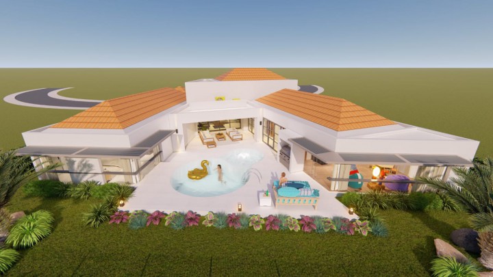 Blue Bay BJ 6 - Luxury new build house with swimming pool