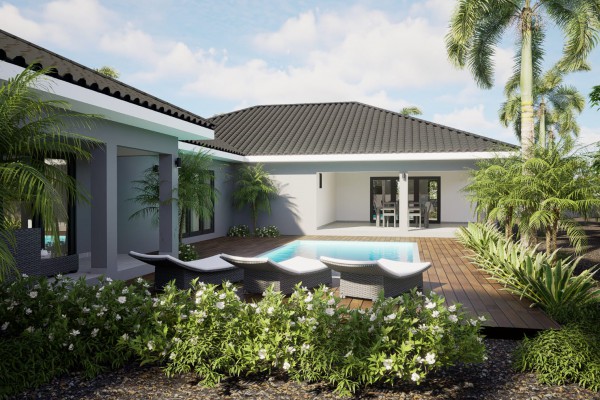 Blue Bay - Nieuwbouw villa met 4 slaapkamers en zwembad op resort