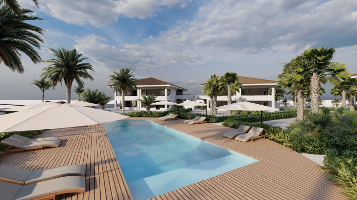 Blue Bay - Luxurious newly built ground floor apartment with pool