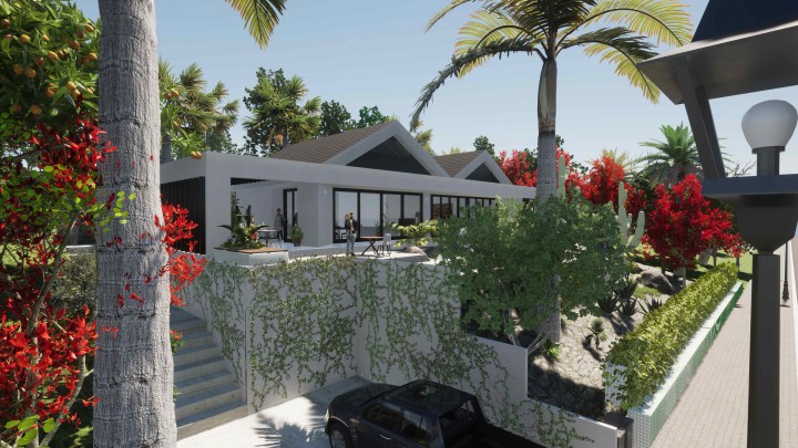 Blue Bay - Modern new house with pool on gated golf resort with beach 