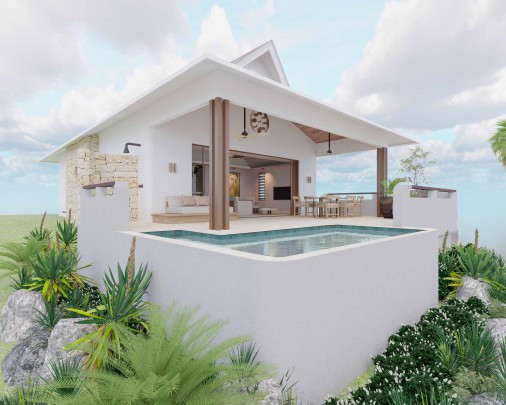 The Lotus Blue Bay - 3 bedroom vacation rental villas and apartments 