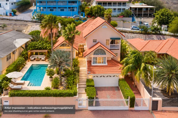 Stately villa with island views, guest accommodation & tropical garden