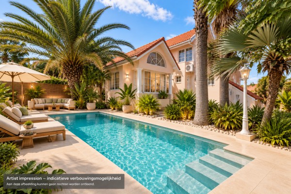 Stately villa with island views, guest accommodation & tropical garden